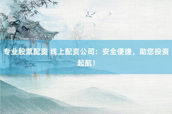 专业股票配资 线上配资公司：安全便捷，助您投资起航！