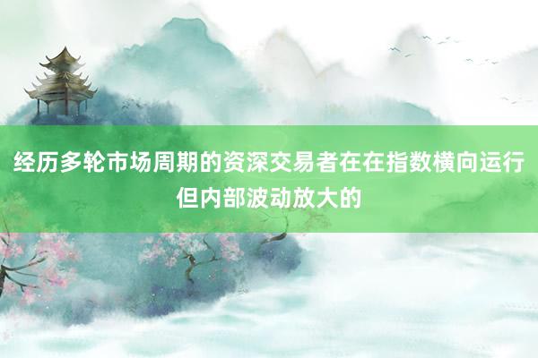 经历多轮市场周期的资深交易者在在指数横向运行但内部波动放大的