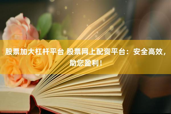 股票加大杠杆平台 股票网上配资平台:安全高效,助您盈利!