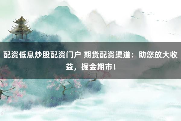 配资低息炒股配资门户 期货配资渠道：助您放大收益，掘金期市！
