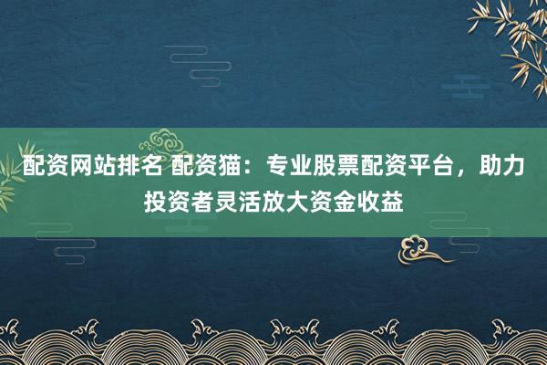 配资网站排名 配资猫：专业股票配资平台，助力投资者灵活放大资金收益